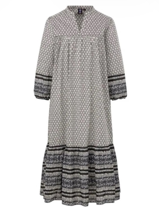 Anna Sui Dresses & Skirts - Anna Sui Uniqlo Boho Peasant Cotton Floral Paisley 3/4 Sleeves Tunic Dress Sz L